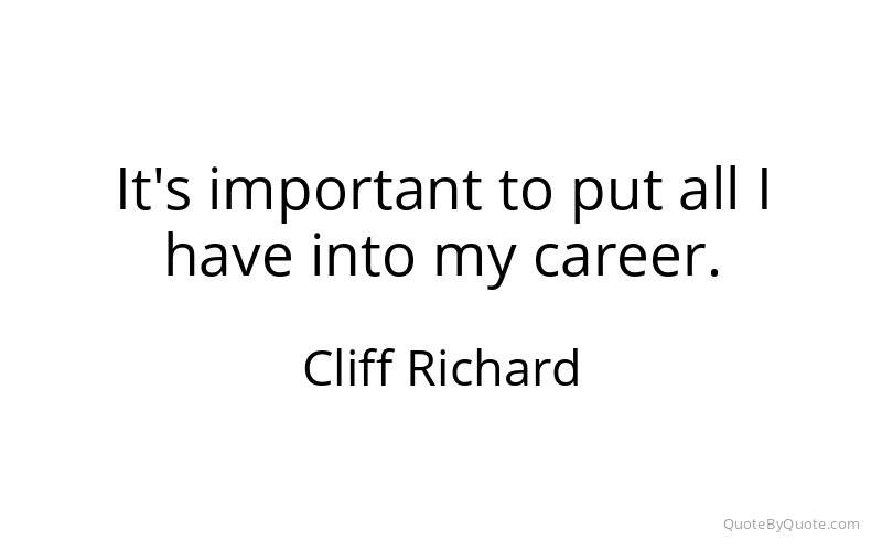 Preview image for this quote by Cliff Richard