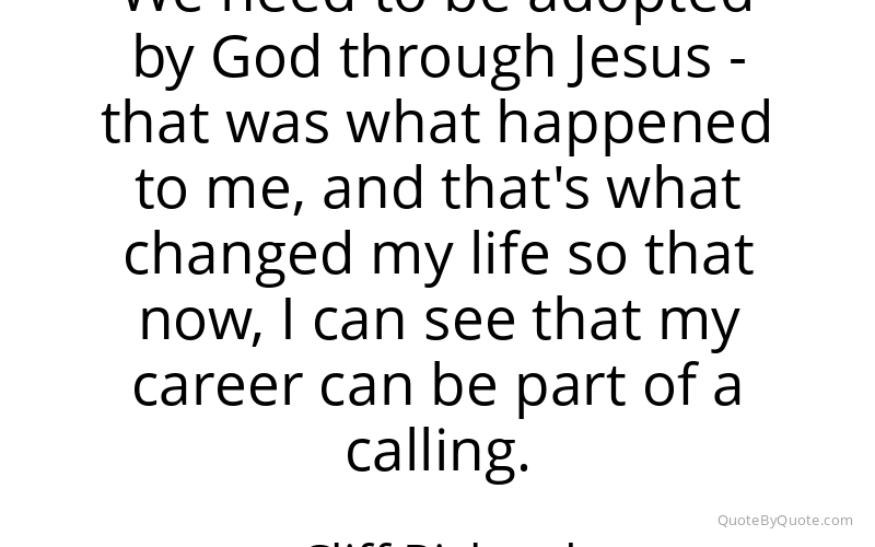 Preview image for this quote by Cliff Richard