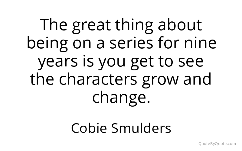 Preview image for this quote by Cobie Smulders