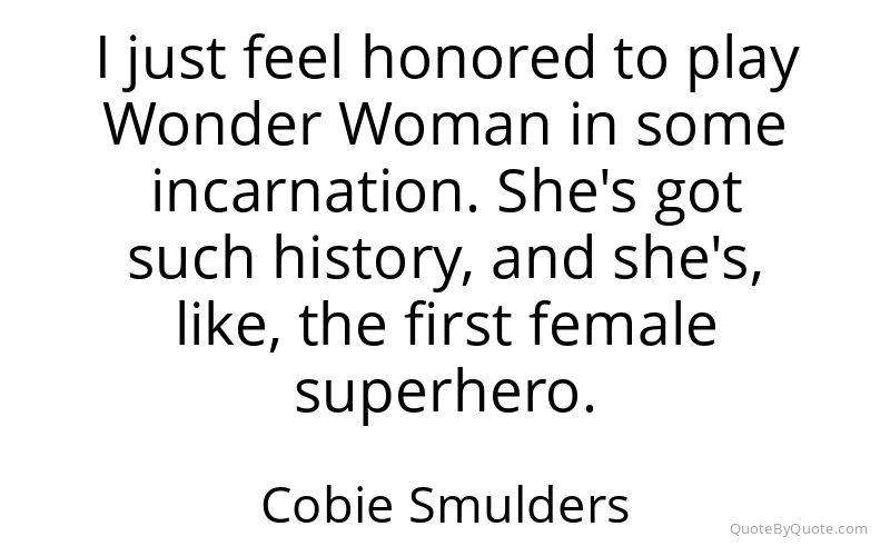 Preview image for this quote by Cobie Smulders