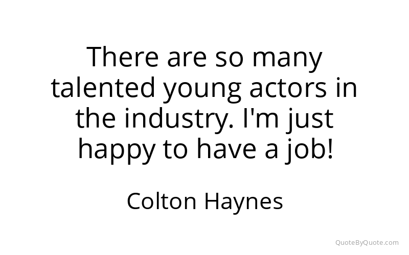 Preview image for this quote by Colton Haynes