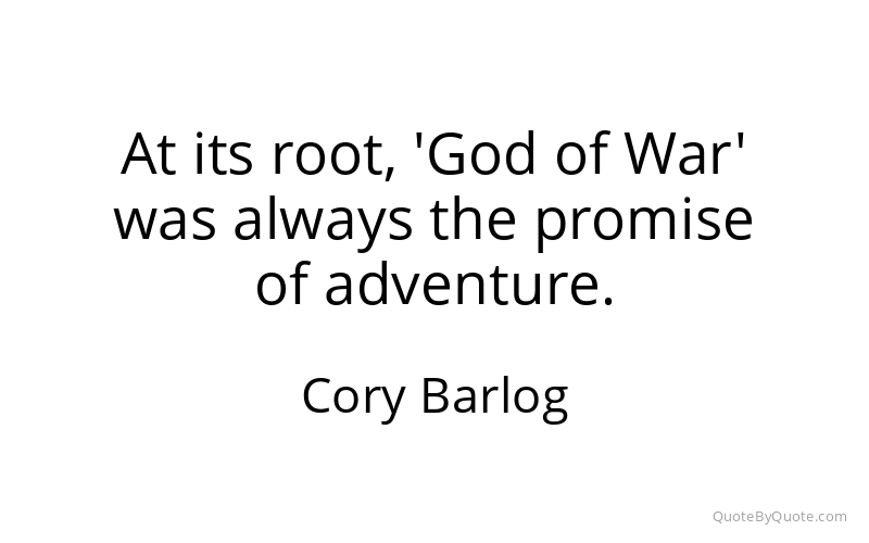 Preview image for this quote by Cory Barlog