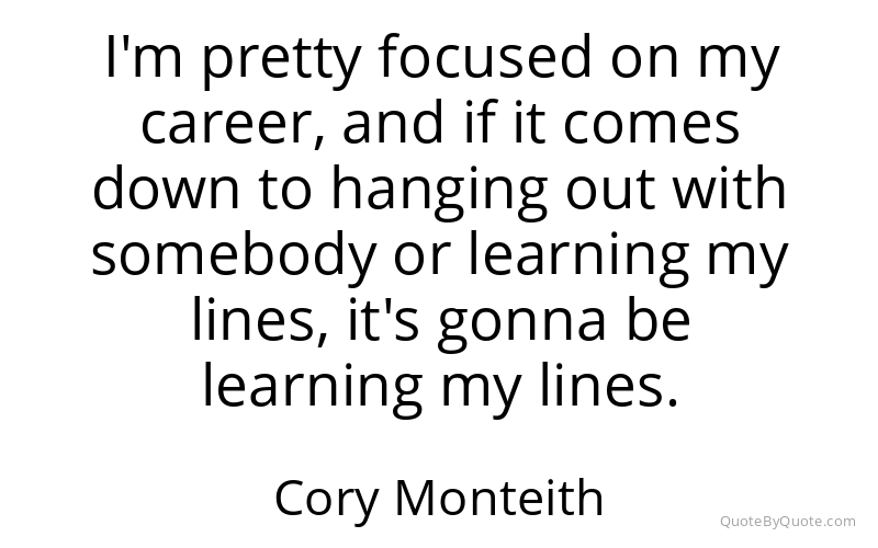 Preview image for this quote by Cory Monteith