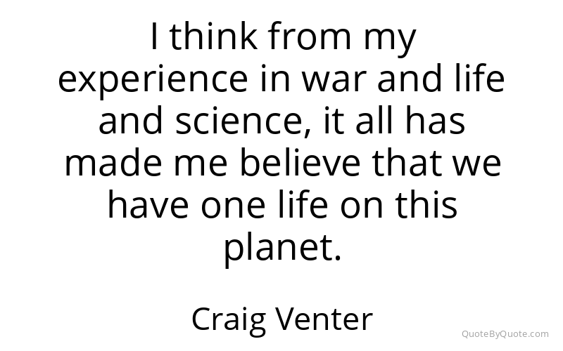 Preview image for this quote by Craig Venter
