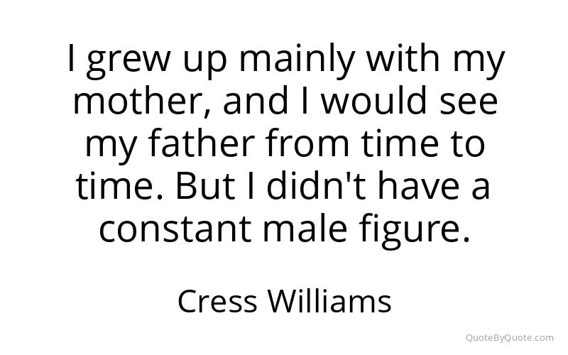 Preview image for this quote by Cress Williams