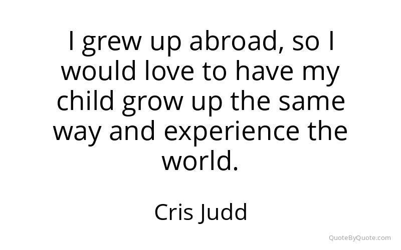 Preview image for this quote by Cris Judd