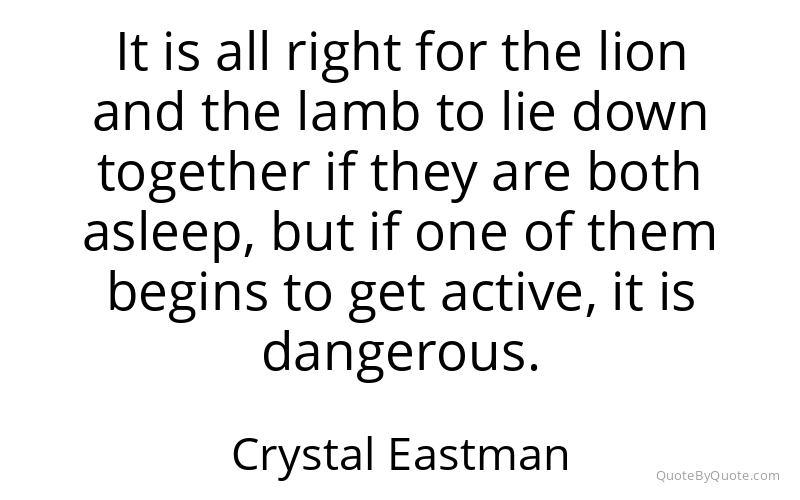 Preview image for this quote by Crystal Eastman