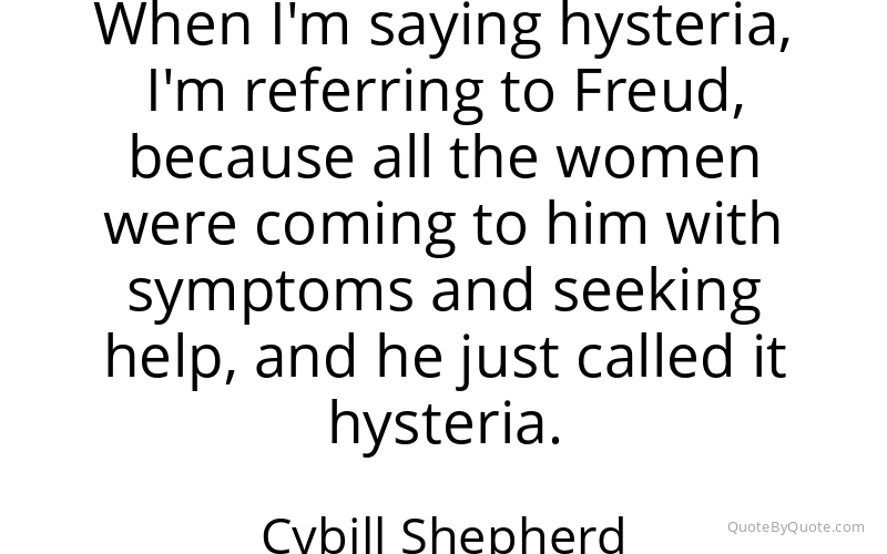 Preview image for this quote by Cybill Shepherd