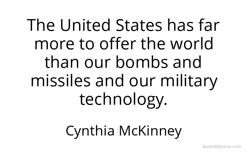 Preview image for this quote by Cynthia McKinney