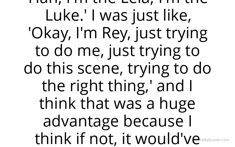 Preview image for this quote by Daisy Ridley