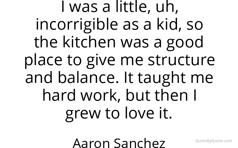 Preview image for this quote by Aaron Sanchez