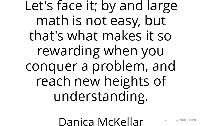 Preview image for this quote by Danica McKellar
