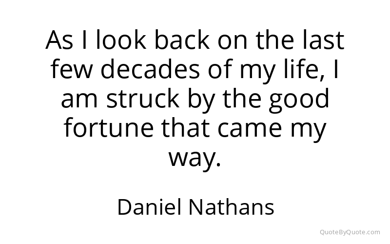 Preview image for this quote by Daniel Nathans
