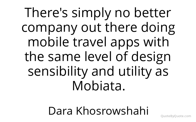 Preview image for this quote by Dara Khosrowshahi