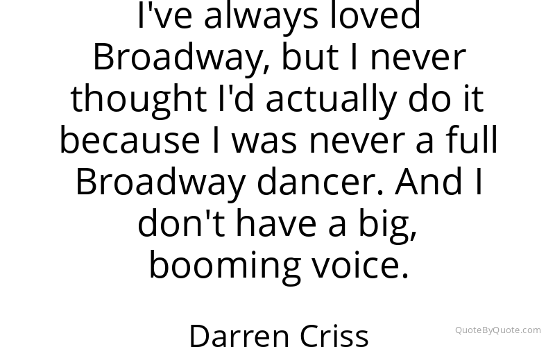 Preview image for this quote by Darren Criss
