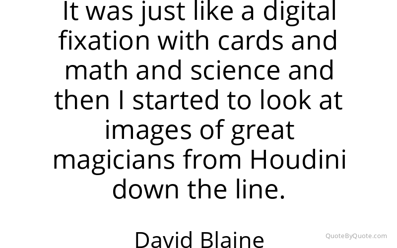 Preview image for this quote by David Blaine