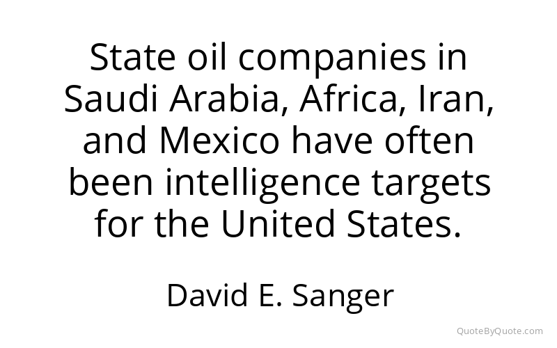 Preview image for this quote by David E. Sanger
