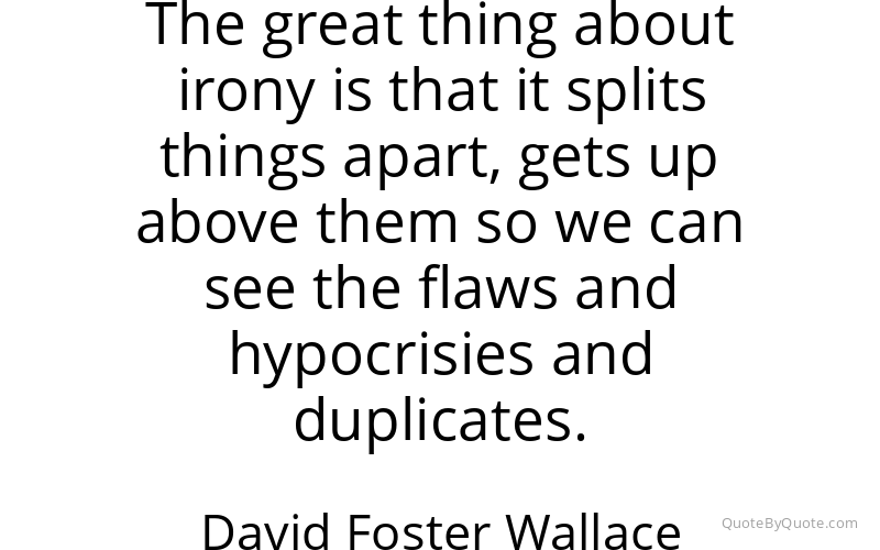 Preview image for this quote by David Foster Wallace