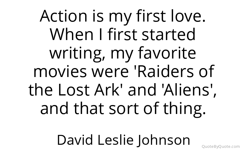 Preview image for this quote by David Leslie Johnson