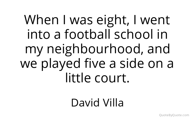 Preview image for this quote by David Villa