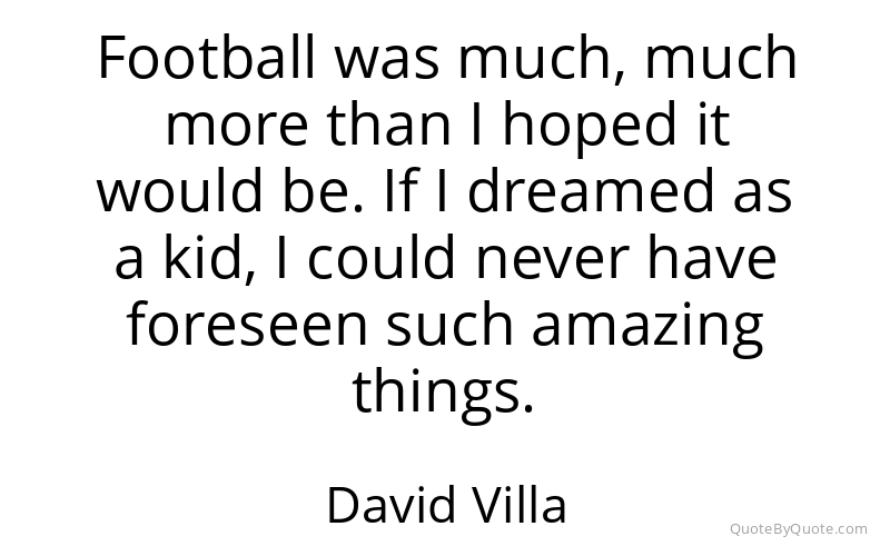 Preview image for this quote by David Villa