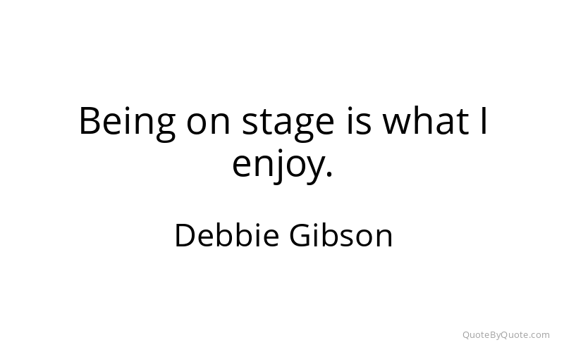 Preview image for this quote by Debbie Gibson