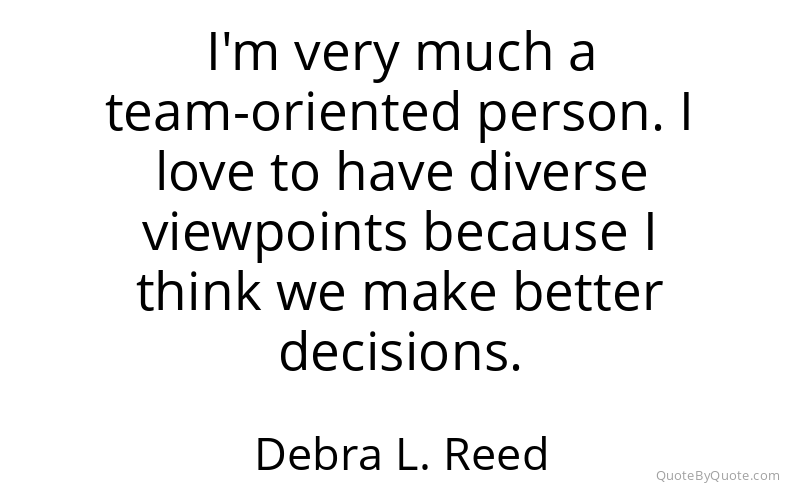 Preview image for this quote by Debra L. Reed