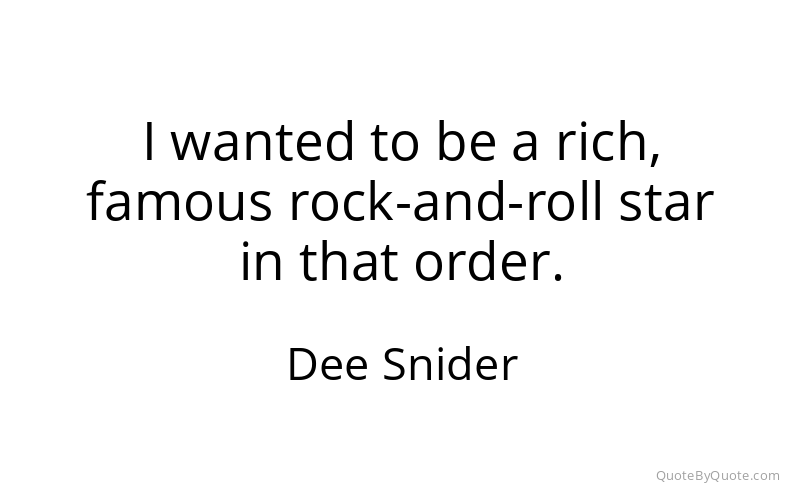 Preview image for this quote by Dee Snider