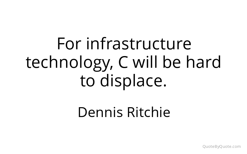 Preview image for this quote by Dennis Ritchie