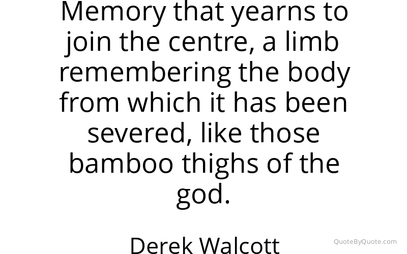 Preview image for this quote by Derek Walcott