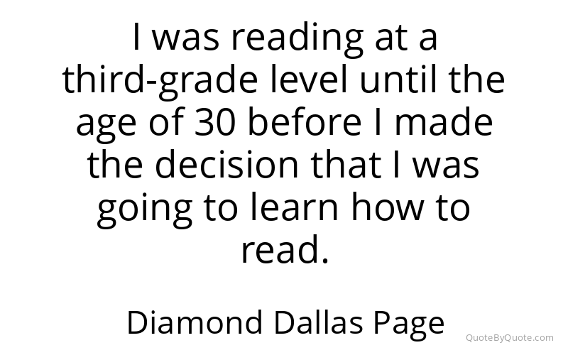 Preview image for this quote by Diamond Dallas Page