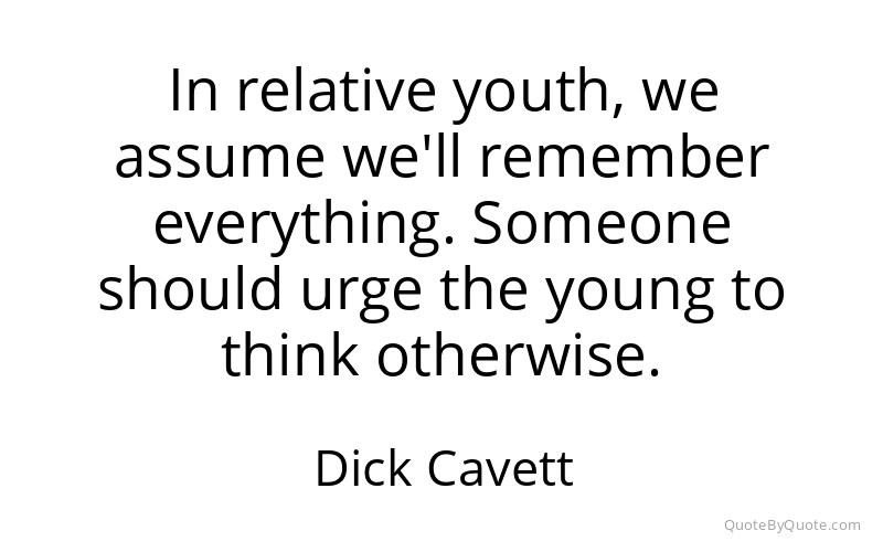Preview image for this quote by Dick Cavett
