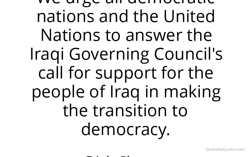 Preview image for this quote by Dick Cheney