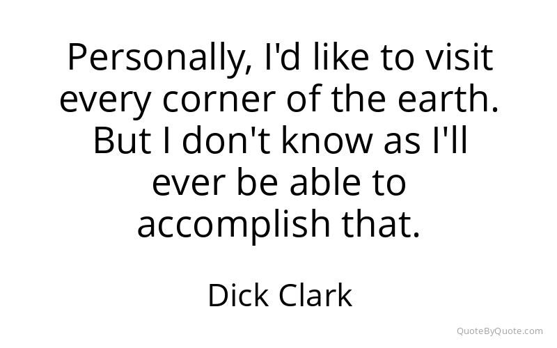 Preview image for this quote by Dick Clark