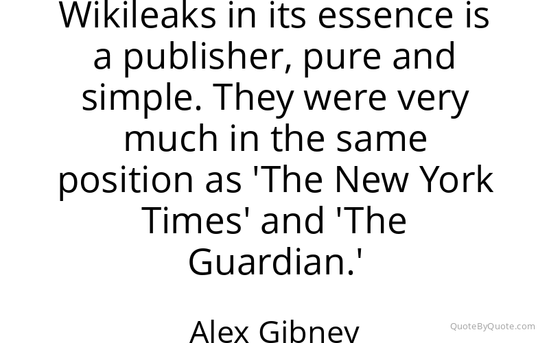Preview image for this quote by Alex Gibney