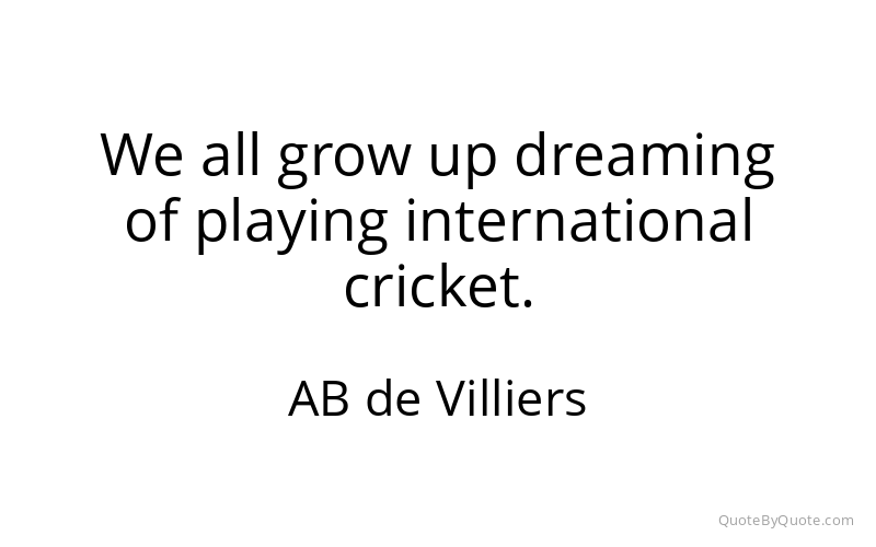 Preview image for this quote by AB de Villiers