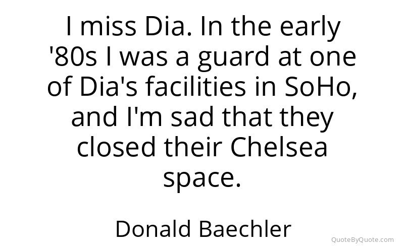 Preview image for this quote by Donald Baechler