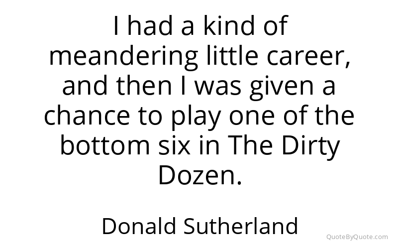 Preview image for this quote by Donald Sutherland