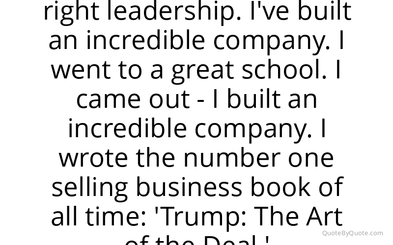 Preview image for this quote by Donald Trump