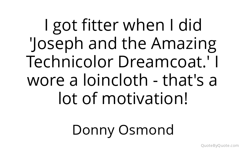 Preview image for this quote by Donny Osmond