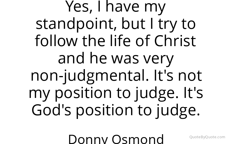 Preview image for this quote by Donny Osmond