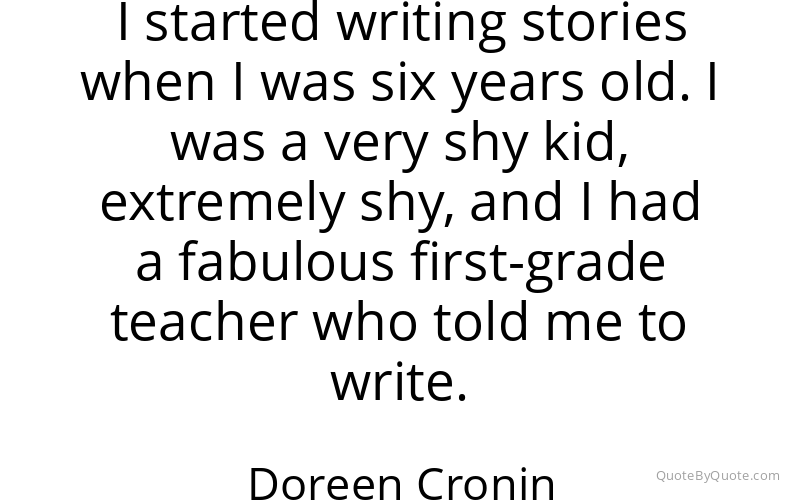 Preview image for this quote by Doreen Cronin