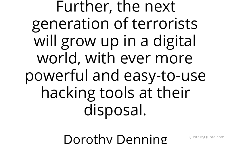 Preview image for this quote by Dorothy Denning