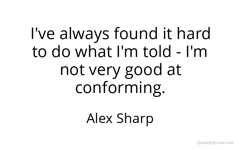 Preview image for this quote by Alex Sharp