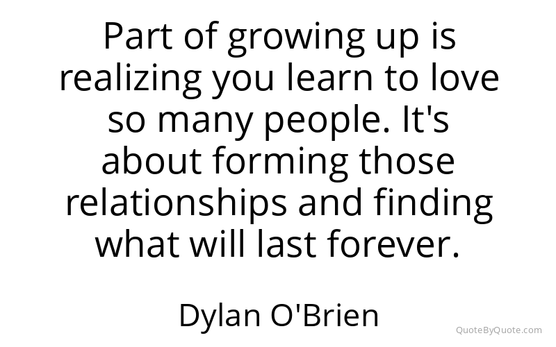 Preview image for this quote by Dylan O'Brien