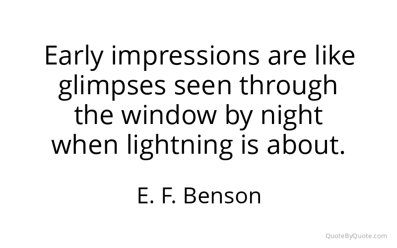 Preview image for this quote by E. F. Benson