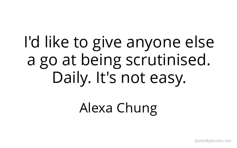 Preview image for this quote by Alexa Chung