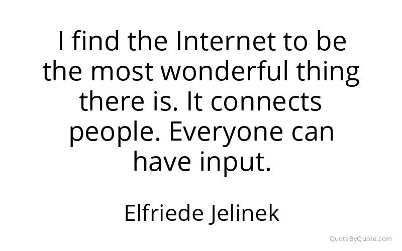 Preview image for this quote by Elfriede Jelinek