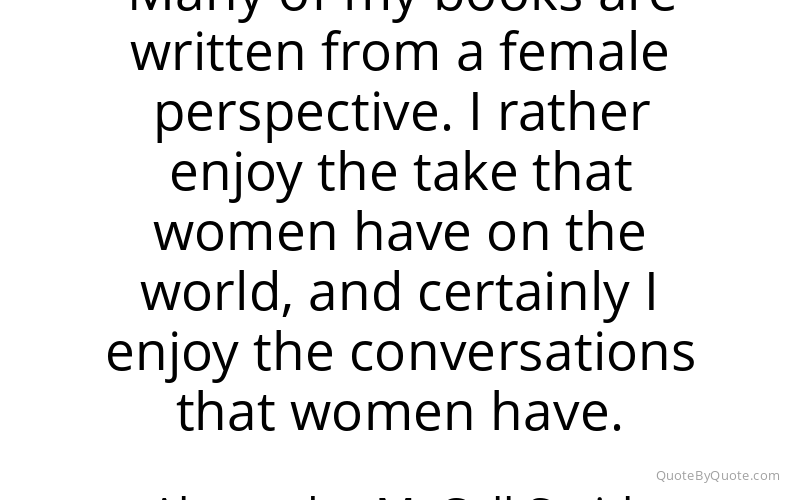 Preview image for this quote by Alexander McCall Smith