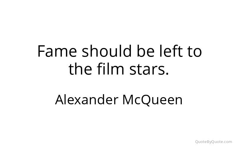 Preview image for this quote by Alexander McQueen